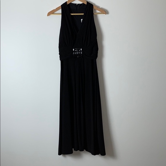 Jessica Howard Black Halter Top Evening Dress - Picture 4 of 7